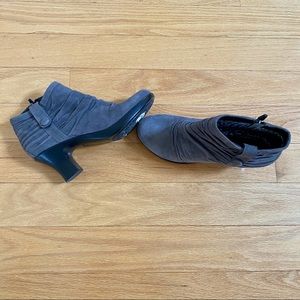 Dansko Women’s Suede Gray Booties